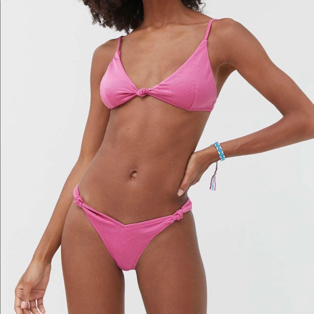 UO Out From Under Knotted Bikini Set